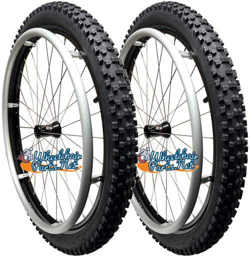 24" (50-540) - SPINERGY 30 SPOKE REAR WHEEL WITH KENDA NEVEGAL ALL TERRAIN TIRE